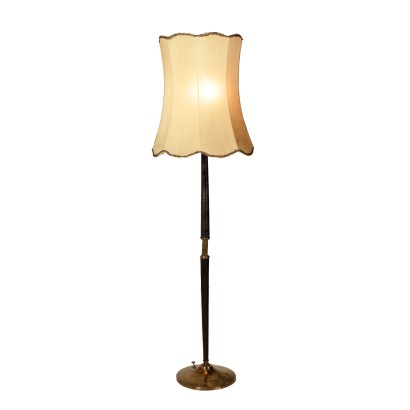 {* $ 0 $ *}, lampadaire, lampe en bois, lampe en ébène, lampe en laiton, lampe en tissu, lampe moderne, lampe moderne, lampe italienne
