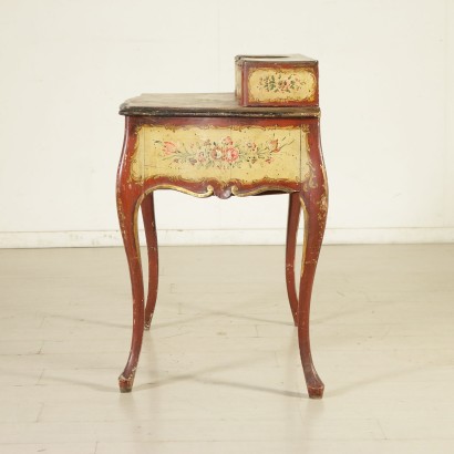 di mano in mano, scrittoio parietale, scrittoio 800, scrittoio fine 800, scrittoio in stile barocchetto, scrittoio laccato, scrittoio antico, scrittoio antiquariato, scrittoio da parete