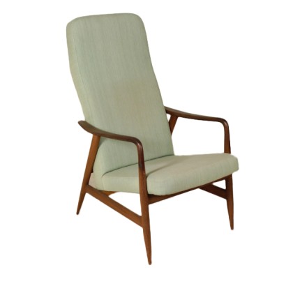 {* $ 0 $ *}, 60's armchair, 60's, vintage armchair, modern armchair, designer armchair, Italian modern antiques, Italian vintage, teak armchair, teak wood armchair, fabric armchair