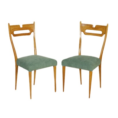 di mano in mano, sedie anni 50, anni 50, coppia di sedie vintage, sedie in faggio, vintage italiano, sedie vintage, sedie di modernariato