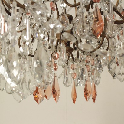 {* $ 0 $ *}, six-arm chandelier, antique chandelier, antique chandelier, 900 chandelier, early 1900s chandelier, early 1900s chandelier