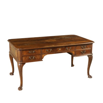 {* $ 0 $ *}, desk 900, desk twentieth century, England desk, mahogany desk, English desk, antique desk, antique desk, desk of the 900
