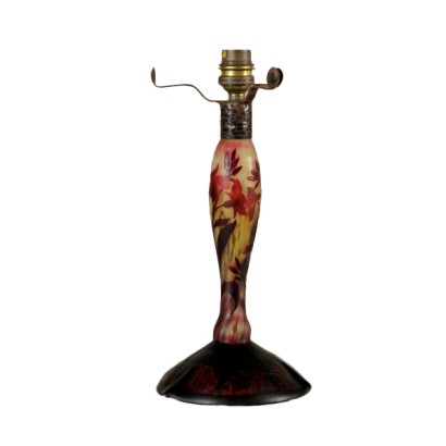 pied de lampe, lampe daum, pied de lampe daum, pied de lampe camée, lampe en verre multicouche, lampe daum, di mano in mano, anticonline