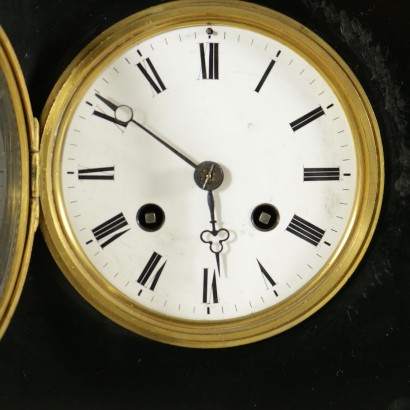 {* $ 0 $ *}, table clock, table clock, antique clock, antique clock, bronze clock, 800 clock, 900 clock, late 19th century clock, wooden clock, allegory of music