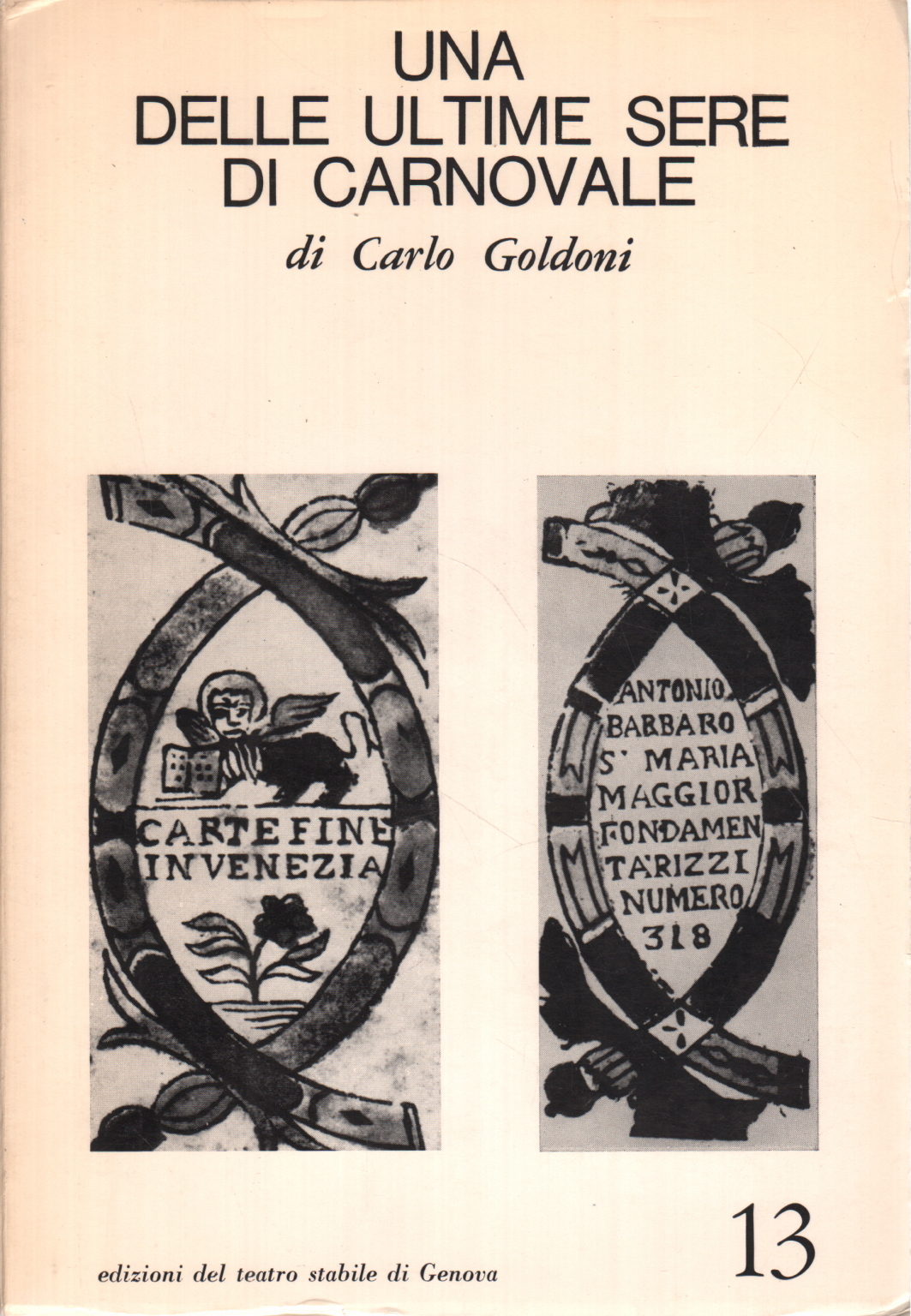 Una delle ultime sere di Carnovale, Carlo Goldoni