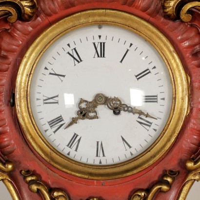 {* $ 0 $ *}, wooden clock, shelf clock, wall clock, antique clock, antique clock, rococo clock, rococo clock, carved clock, 900 clock