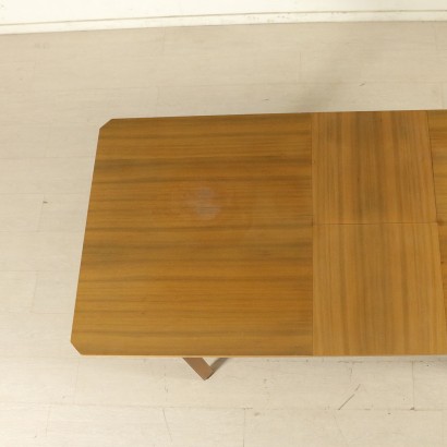 {* $ 0 $ *}, table des années 60-70, table des années 60, table des années 60, 70, années 70, table vintage, table d'antiquités modernes, table extensible