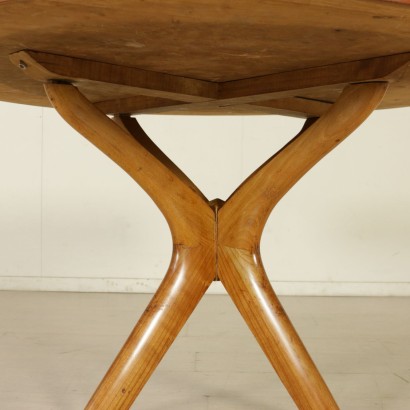 {* $ 0 $ *}, 50's table, 50's, vintage table, modern table, round table, round top, formica table, formica top, beech table