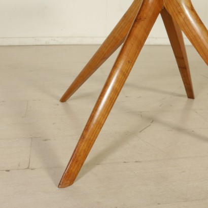 {* $ 0 $ *}, 50's table, 50's, vintage table, modern table, round table, round top, formica table, formica top, beech table