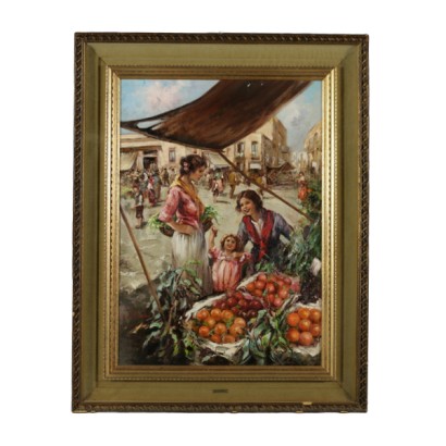 Market scene in Naples