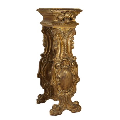 porte-vase sculpté, porte-vase doré, perche sculptée, perche 900, perche début 900, perche début 900, perche dorée, perche plate carrée, # {* $ 0 $ *}, #madeinitaly, #MadeInItaly, #trespolointagliato, # trespolo900, # trespoloinizi900, # trespoloinizi900, #trespolodorato, #trespolopianoquadrato