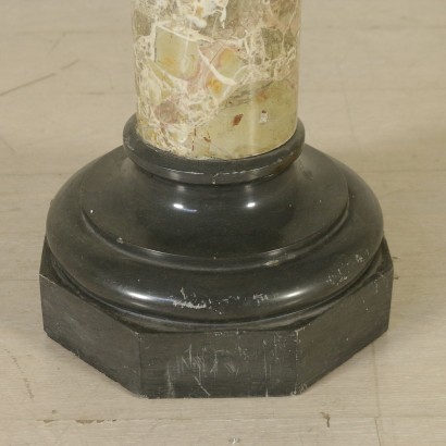 {* $ 0 $ *}, Säule für Vase, Säule in Marmor, Säule in schwarzem Marmor, Säule in Fleck, Säule 900, Säule früh 900