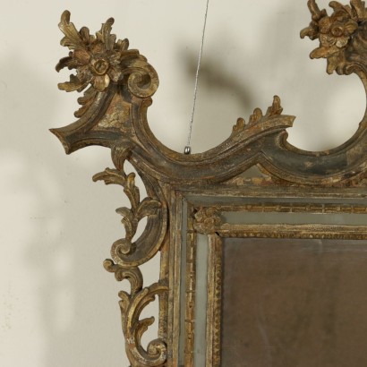 di mano in mano, specchio in stile rococò, specchio rococò, specchio piemontese, specchio intagliato, specchio antico, specchio antiquariato, specchio 900