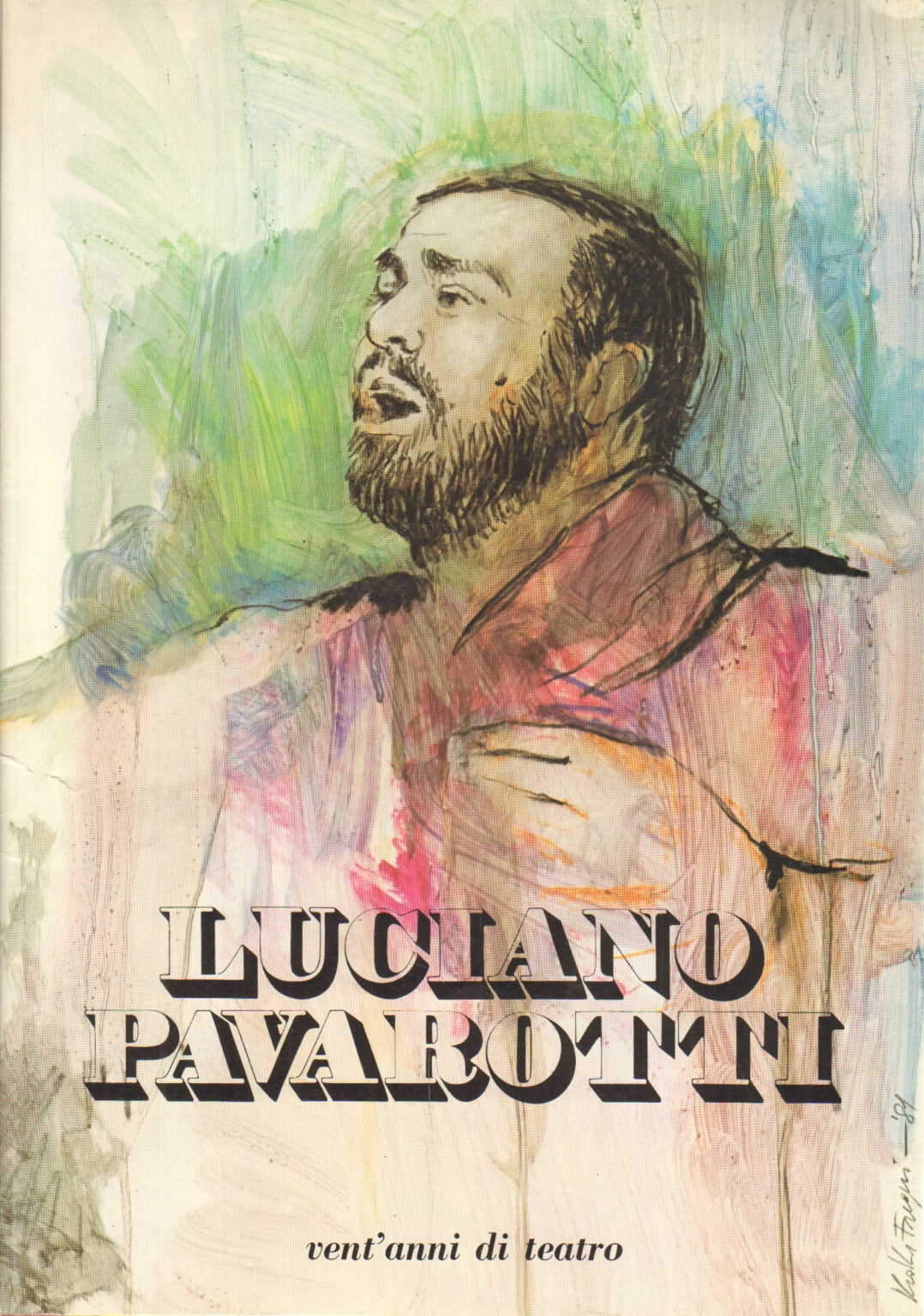 Luciano Pavarotti, Gian Carlo chats Giuseppe Gherpelli