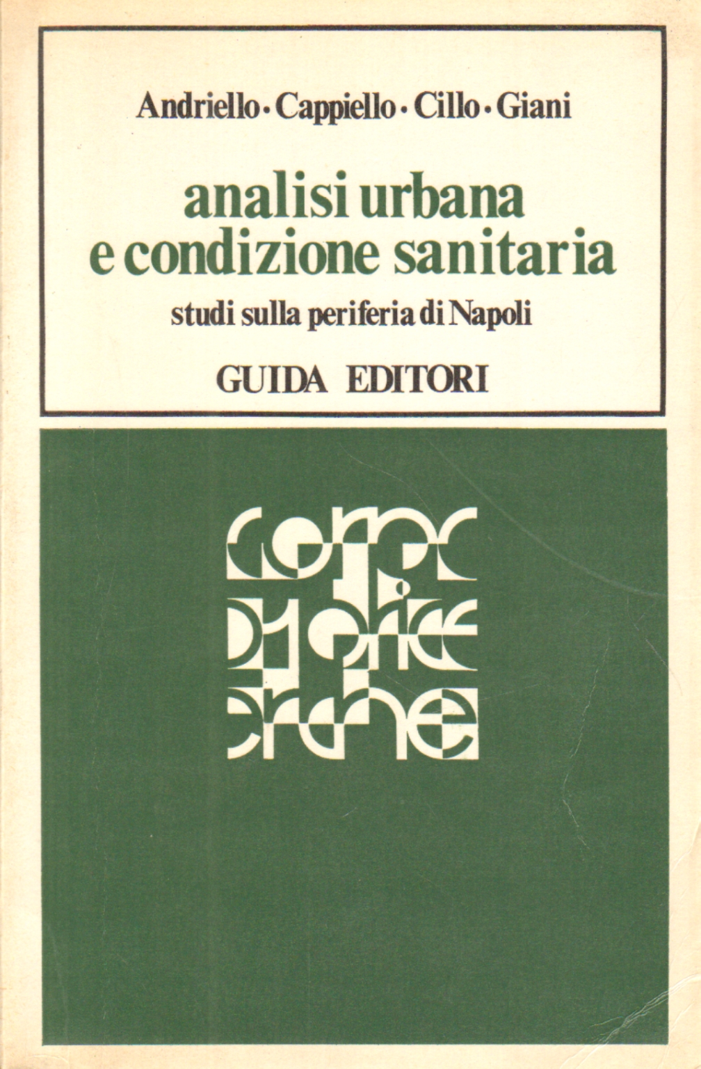 Analisi urbana e condizione sanitaria, AA.VV.