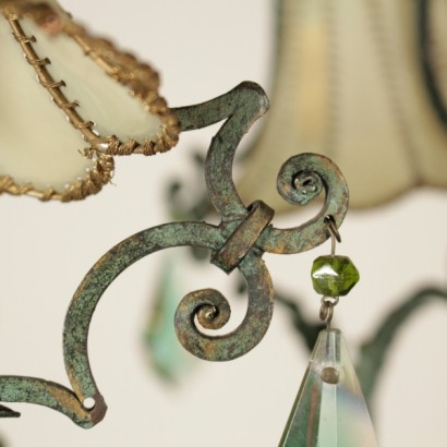 {* $ 0 $ *}, iron lamp, lamp with lampshades, crystal lamp, colored lamp, 900 lamp, vintage lamp, antique lamp, designer lamp, Italian lamp