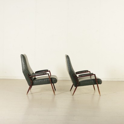 {* $ 0 $ *}, fauteuils 60's, fauteuils vintage, fauteuils modernes, paire de fauteuils, fauteuils en acajou, 60's, mobilier vintage