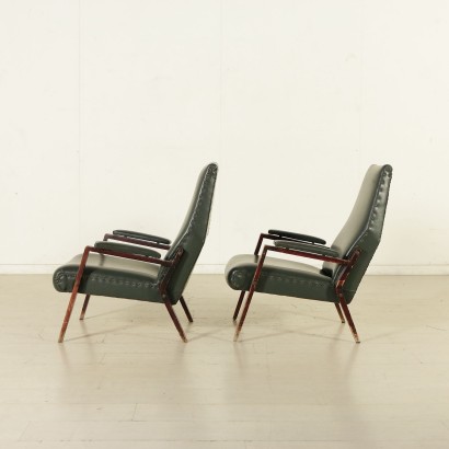 {* $ 0 $ *}, sillones de los años 60, sillones vintage, sillones modernos, par de sillones, sillones de caoba, muebles antiguos de los años 60