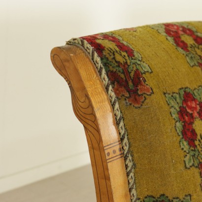 Pair of Inlaid Biedermeier Armchairs Austria 19th Century