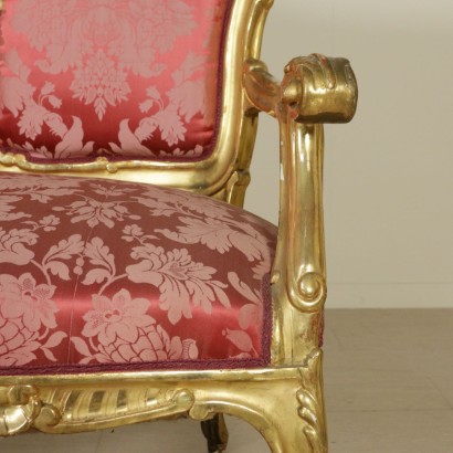 Sofa in Baroque style-particular