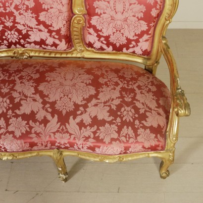 Sofa in Baroque style-particular