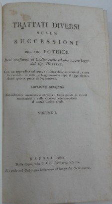 Verschiedene Abhandlungen über Erbschaften in Übereinstimmung mit Robert Joseph Pothier