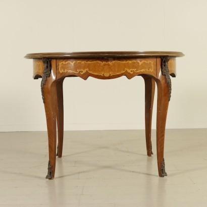 {* $ 0 $ *}, mesa redonda de estilo, mesa redonda, mesa de estilo, mesa antigua, mesa antigua, mesa 900, mesa de principios de 1900, mesa con frisos