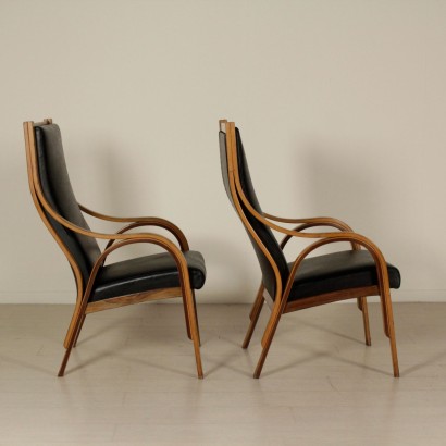 {* $ 0 $ *}, Cavour armchairs, design armchairs, 60s armchairs, 60s, design seats, Italian design, sim production, cavour frau, cavour seats, giotto wick, vittorio greogotti, lodovico meneghetti, giotto meneghetti wick, curved wooden armchairs, vintage 60s, 60s design