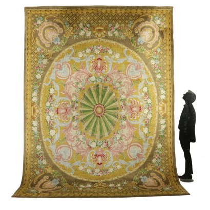 {* $ 0 $ *}, Aubusson carpet, Italian carpet, Italy carpet, Italy aubusson carpet, Italy aubusson, antique carpet, antique carpet, cotton carpet, wool carpet, handmade carpet, handmade carpet, hand made, hand-made carpet