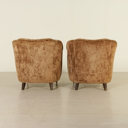 {* $ 0 $ *}, sillones de los años 50, 50, sillones vintage, sillones modernos, sillón de terciopelo, par de sillones, vintage italiano, italiano moderno, vintage 50, moderno 50