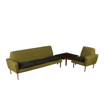 {* $ 0 $ *}, sofá de los años 60, sofá esquinero, sofá vintage, estilo vintage de los 60, moderno de los 60, sofá con mesa de centro, estilo vintage italiano, antigüedades italianas modernas