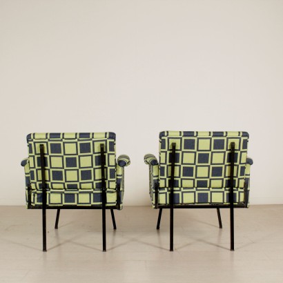 1960s pair of armchairs - back