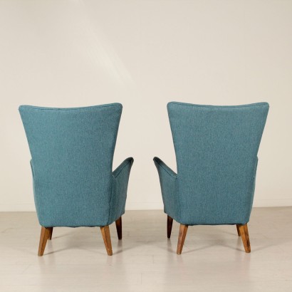 1950s pair of armchairs - back