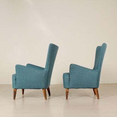 1950s pair of armchairs - side