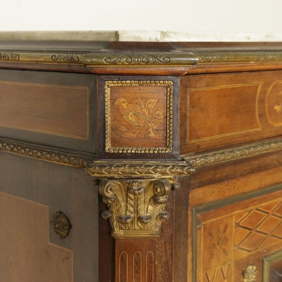 Piccola credenza Napoleone III - particolare