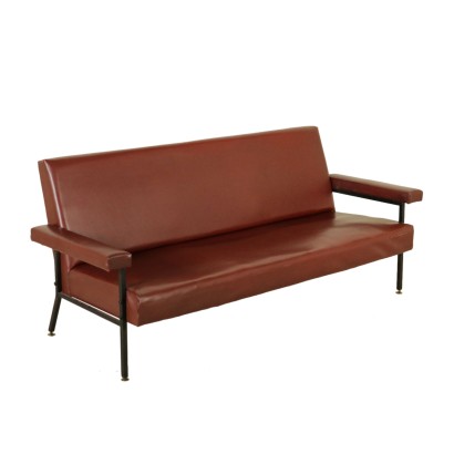 Sofa Kunstleder Italien 1960er