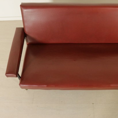 Sofa Leatherette Vintage Manufactured in Italy 1960s