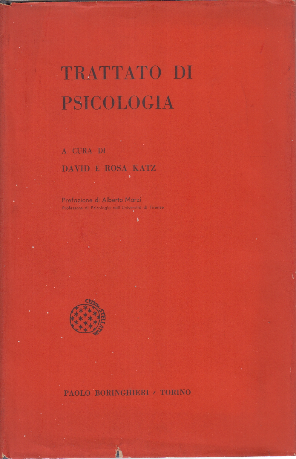 Trattato di psicologia, David Katz Rosa Katz