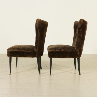 1960s pair of small armchairs - side