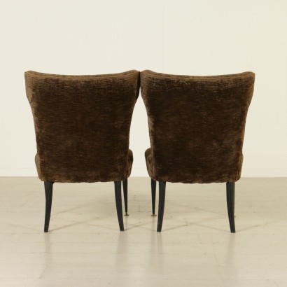 1960s pair of small armchairs - back