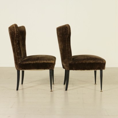 1960s pair of small armchairs - side