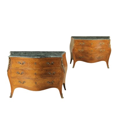 {* $ 0 $ *}, paire de commodes de style baroque, commode de style baroque, commode baroque, commode 900, commode première moitié 900, commode antique, commode antique, paire de commodes