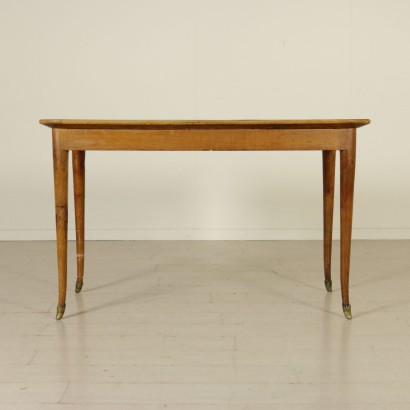 {* $ 0 $ *}, table des années 50, années 50, table vintage, table moderne, table en hêtre, vintage des années 50, vintage italien, table vintage des années 50