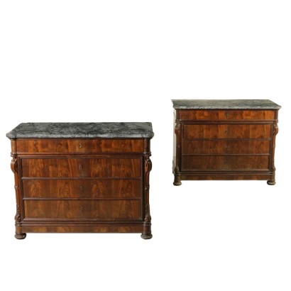 Pair of chest of drawers Louis philippe