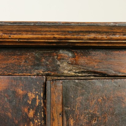 Credenza legni antichi - particolare