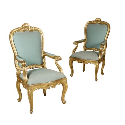 Paire de fauteuils, de la fin du Baroque