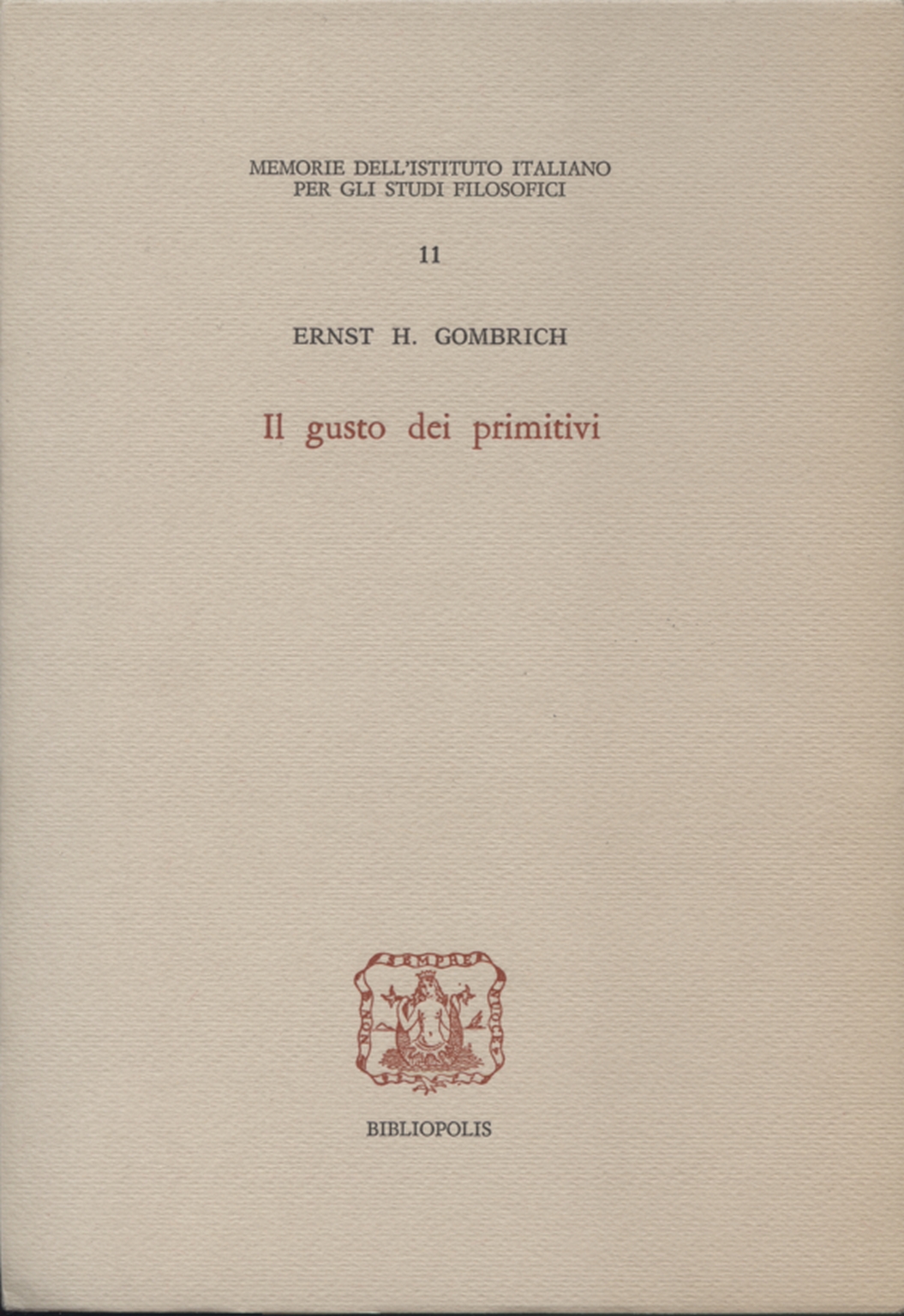 Il gusto dei primitivi, Ernst H. Gombrich