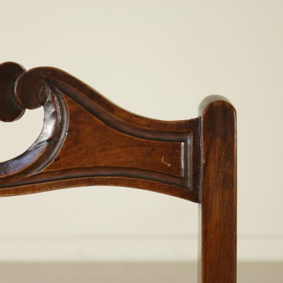 Group of five English chairs - detail