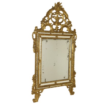 {* $ 0 $ *}, style mirror, antique mirror, antique mirror, 900 mirror, early 1900s mirror, wooden mirror, gilded mirror, gilded wood mirror