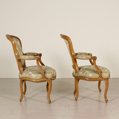 Pair of Revival Armchairs - side